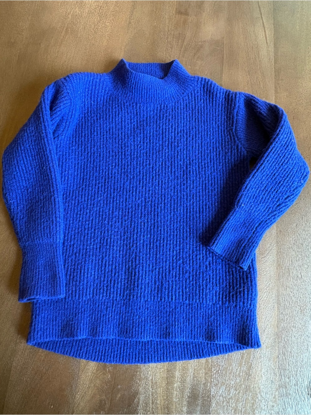 Crewcuts Girls kids Cobalt Blue Turtleneck Ribbed Sweater